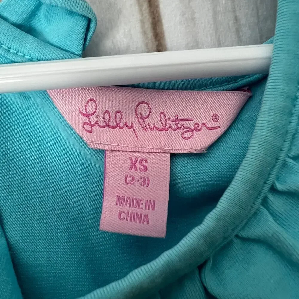 Lilly Pulitzer Girls Ruffle Dress XS (2-3)‎
